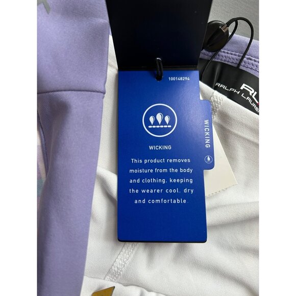 RLX Ralph Lauren Golf Skort Pastel Gingham Wicking Skirt w/Shorts Sz Small - Picture 10 of 12